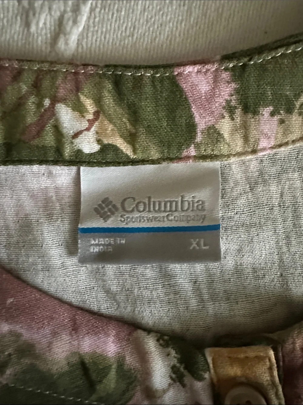Columbia Olive & Blush Floral-Print Sleeveless Dress - Picture 4 of 5